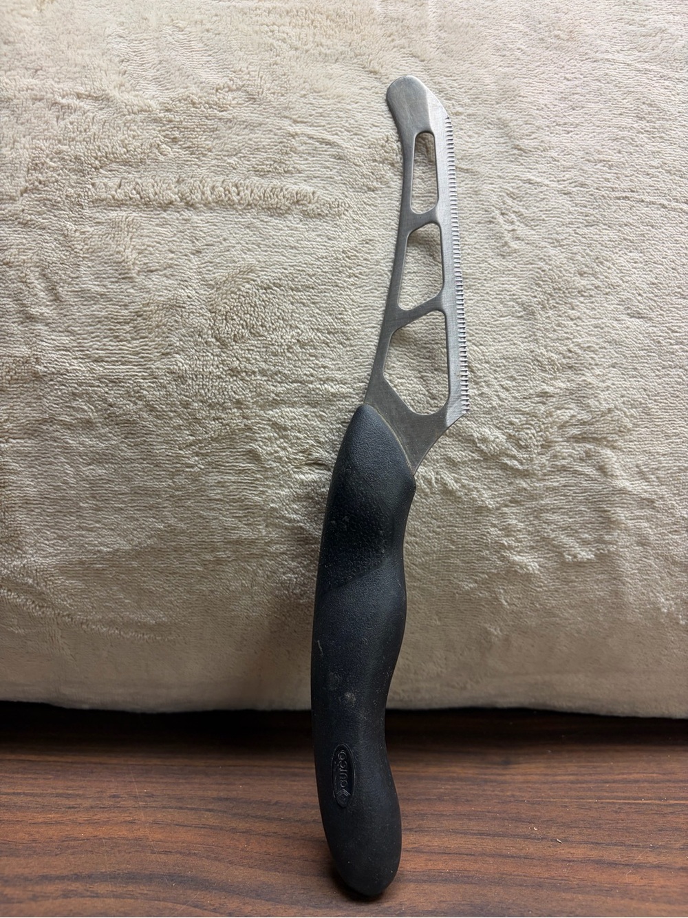 Cutco Model 1504 Cheese Knife - Black Soft Comfort-Grip Handle